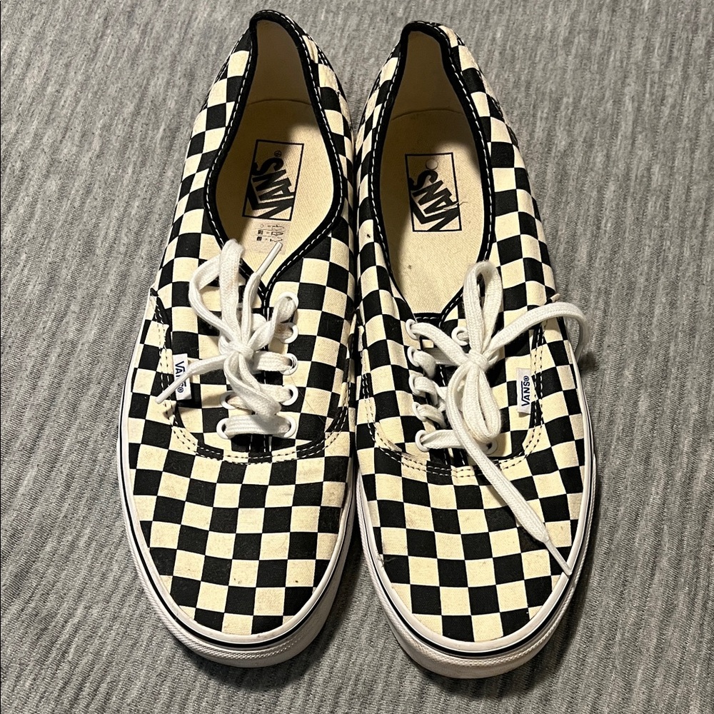 Vans Black and White Checkered Shoes